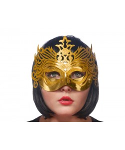 Maska Party z ornamentem DEK01 złoty