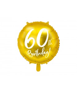 Balon foliowy 60th Birthday BAL11